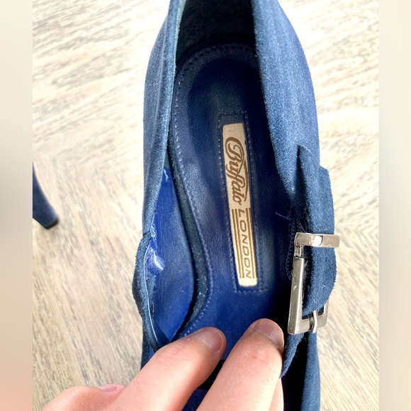 Buffalo London Mary Jane Pumps - Blue - 36 - Picture 8 of 10